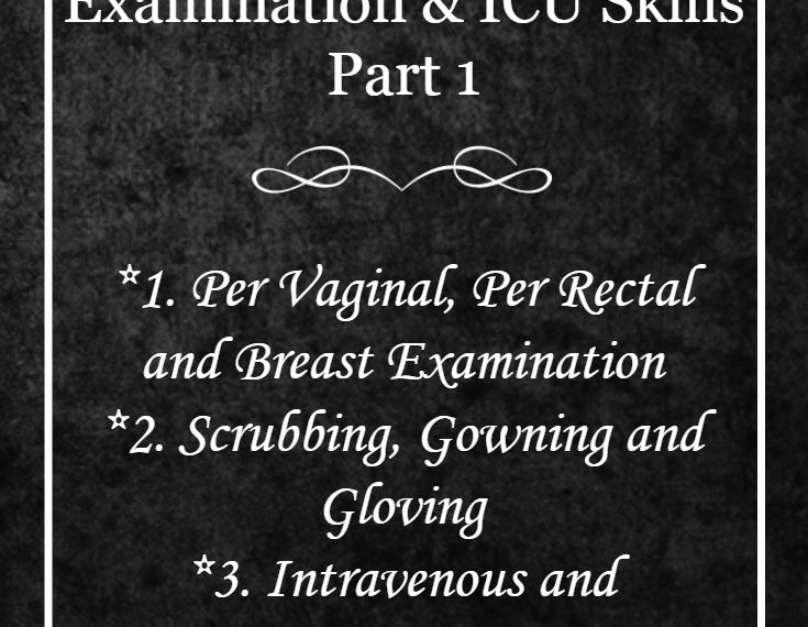 UNIT 2: EXAMINATION & ICU SKILLS – PART 1