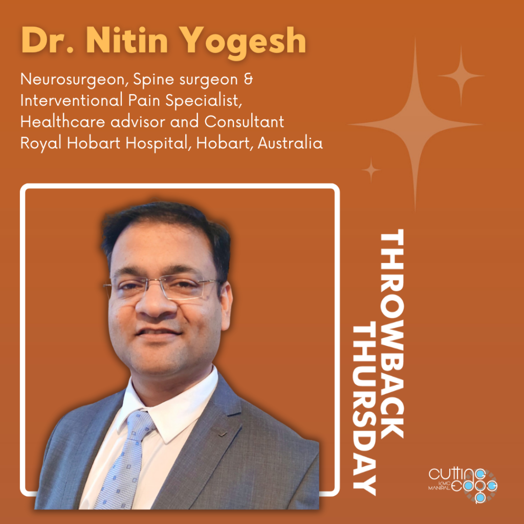 Throwback Thursday – Dr. Nitin Yogesh