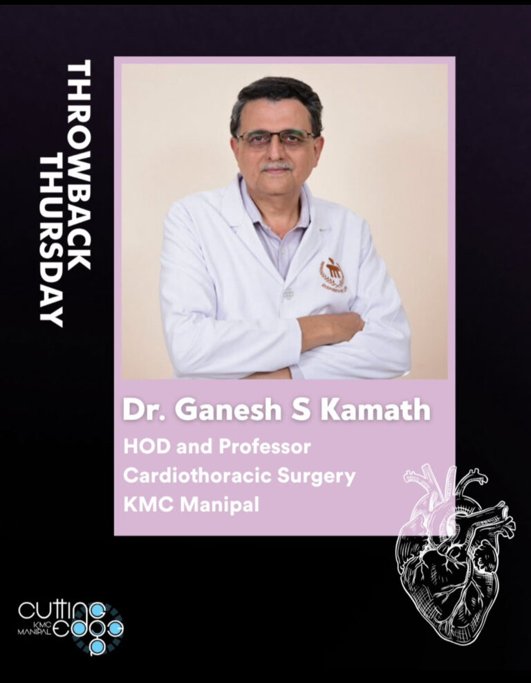 Throwback Thursday – Dr. Ganesh S Kamath